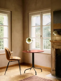 Mesa de comedor bistro redonda con tablero de cerámica Carmel, Ø 75 x 73 cm