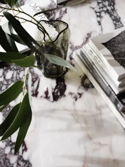 Mesa de comedor con tablero de mármol Florence, Ø 145 cm