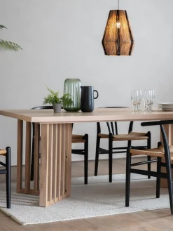 Mesa de comedor de madera Okayama, 200 x 100 cm