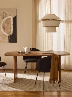 Mesa de comedor de madera de roble Chandler, tamaños diferentes