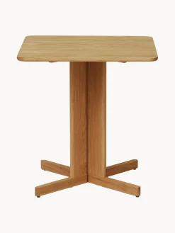 Mesa de comedor de madera de roble Quatrefoil, 68 x 68 cm