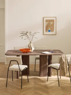 Mesa de comedor de madera de roble Jolka, tamaños diferentes