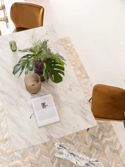 Mesa de comedor de mármol Artistico, 160 x 90 cm