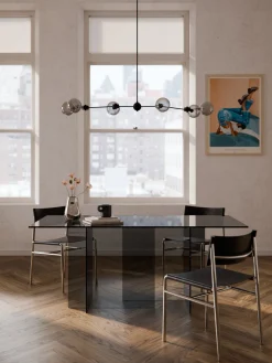 Mesa de comedor de vidrio Anouk, tamaños diferentes