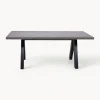 Mesa de comedor extensible en look cemento Apex, 200-250 x 100 cm