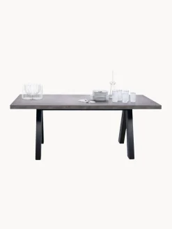 Mesa de comedor extensible en look cemento Apex, 200-250 x 100 cm