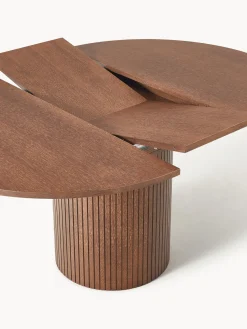 Mesa de comedor extensible acanalada Filo, 120 - 160 x 75 cm