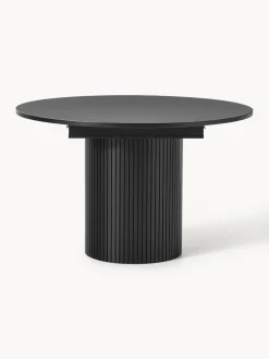 Mesa de comedor extensible acanalada Filo, 120 - 160 x 75 cm