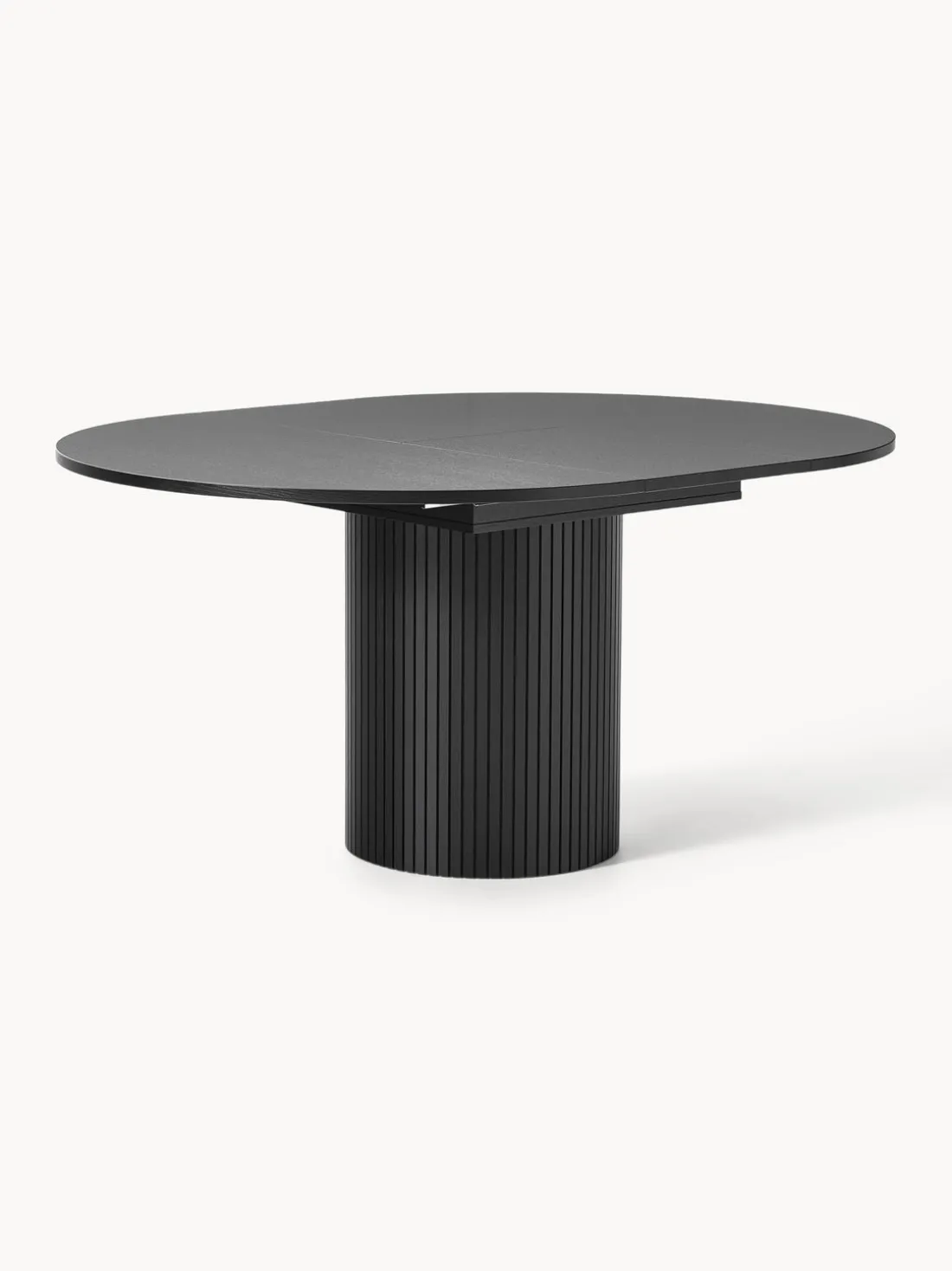 Mesa de comedor extensible acanalada Filo, 120 - 160 x 75 cm