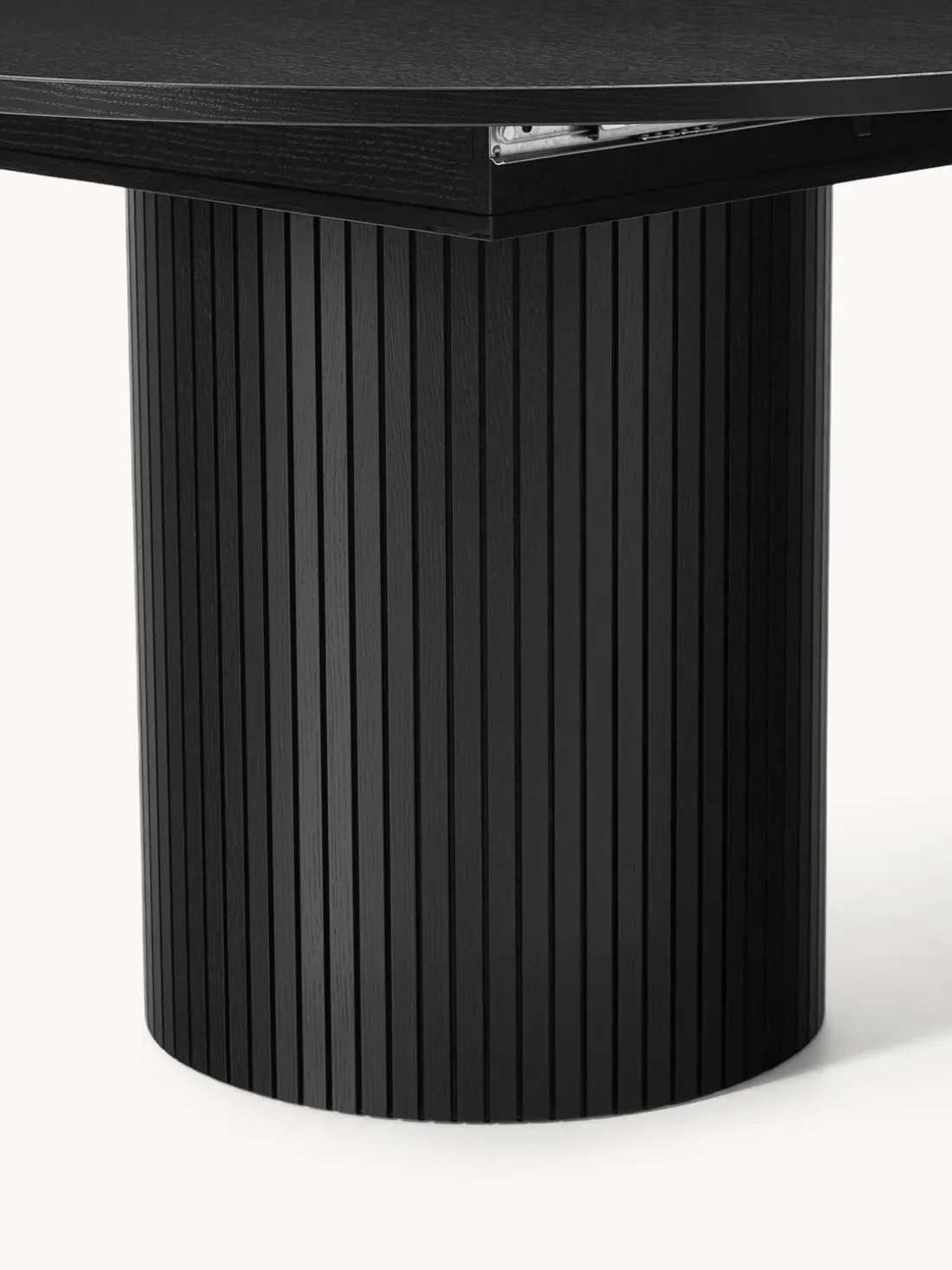 Mesa de comedor extensible acanalada Filo, 120 - 160 x 75 cm