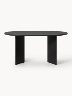 Mesa de comedor ovalada de madera Toni, 200 x 90 cm