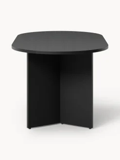 Mesa de comedor ovalada de madera Toni, 200 x 90 cm