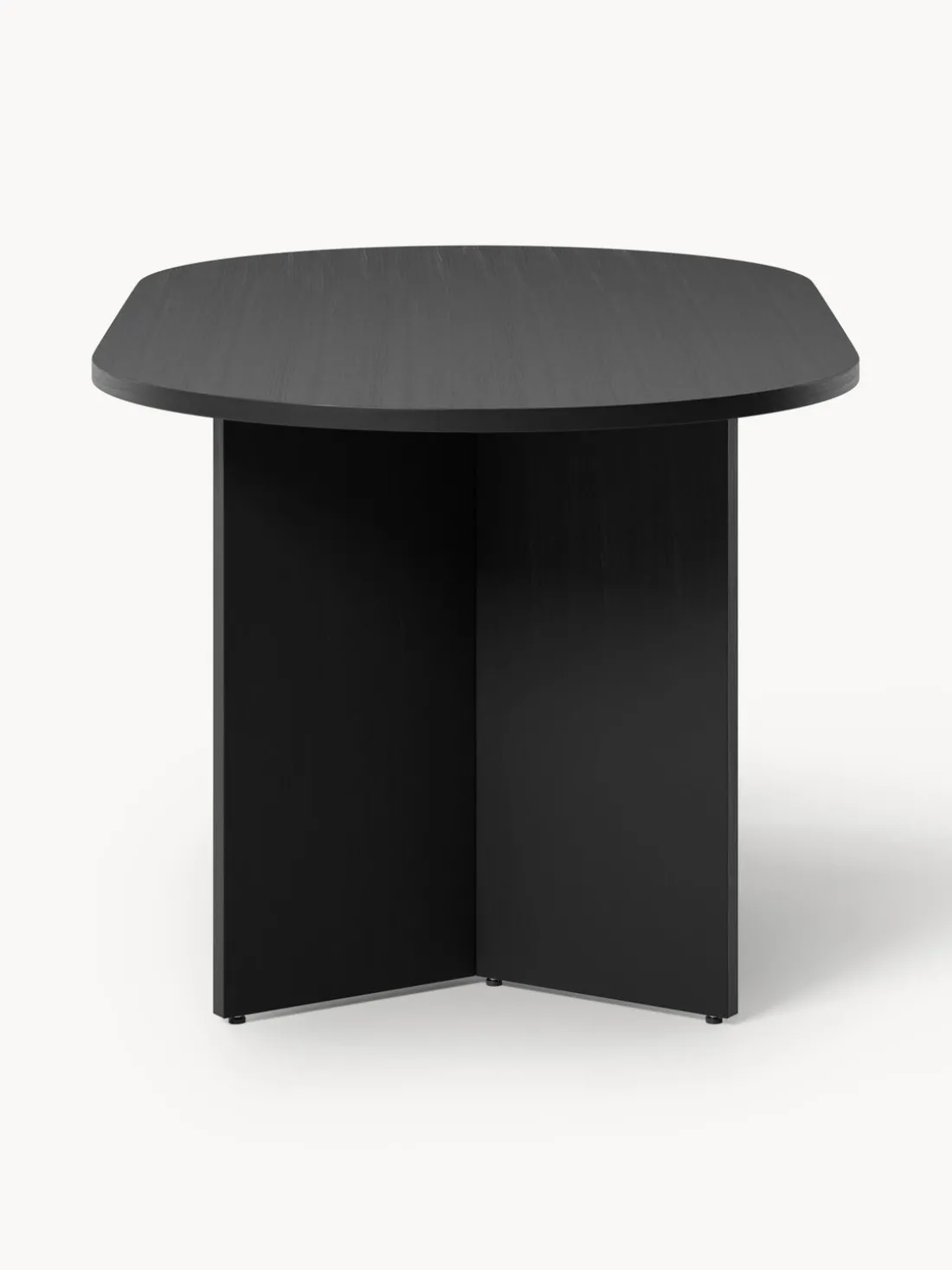 Mesa de comedor ovalada de madera Toni, 200 x 90 cm