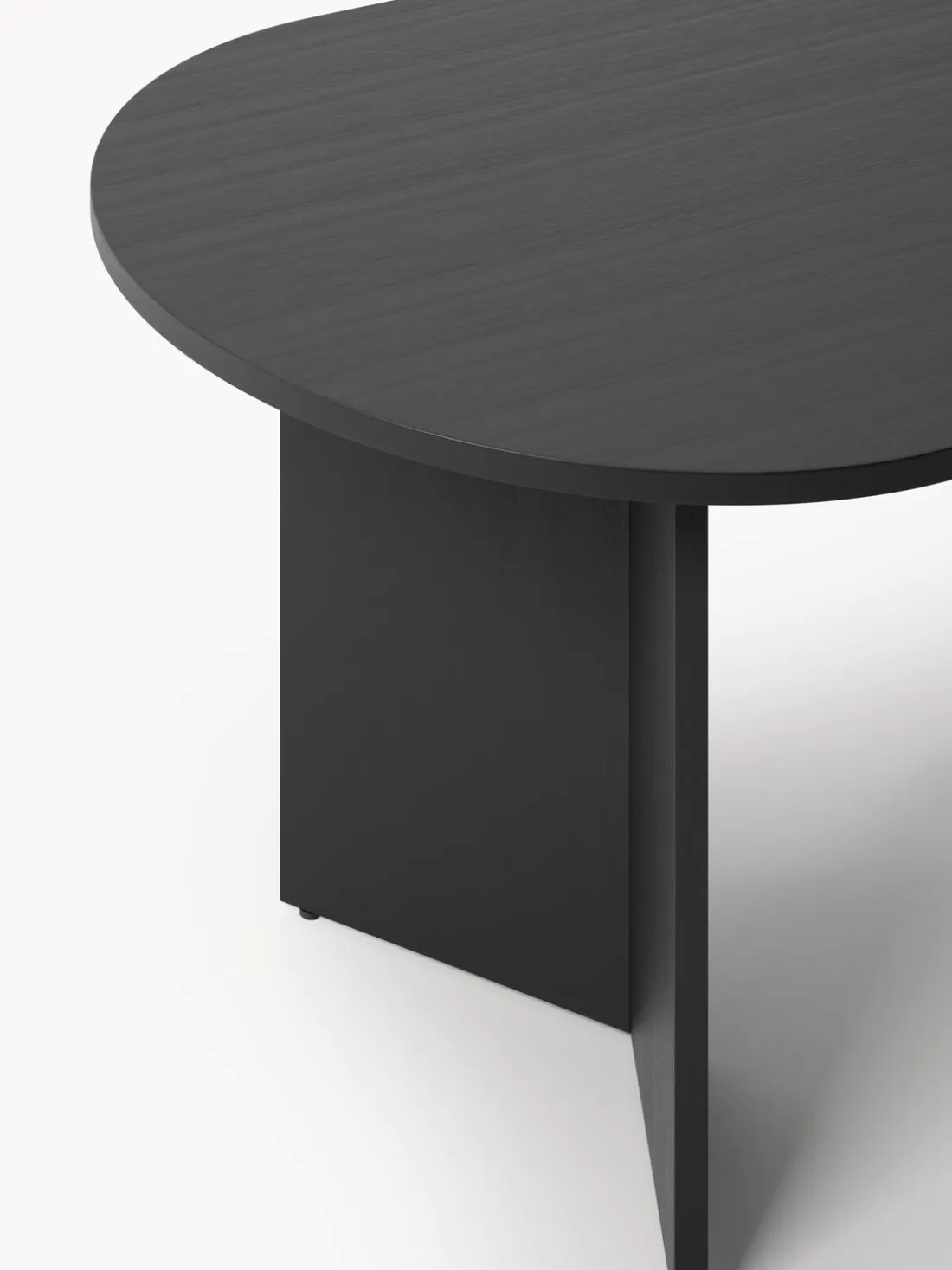 Mesa de comedor ovalada de madera Toni, 200 x 90 cm