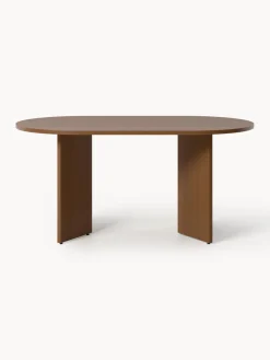 Mesa de comedor ovalada de madera Toni, tamaños diferentes