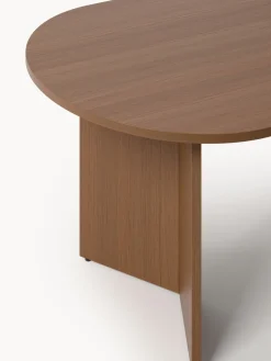 Mesa de comedor ovalada de madera Toni, tamaños diferentes