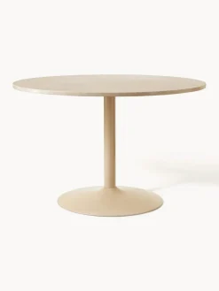 Mesa de comedor ovalada de mármol Miley, 120 x 90 cm