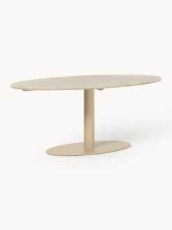 Mesa de comedor ovalada de mármol Miley, tamaños diferentes