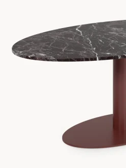 Mesa de comedor ovalada de mármol Miley, tamaños diferentes
