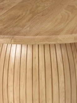 Mesa de comedor redonda con estructura estriada Nelly, tamaños diferentes