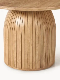 Mesa de comedor redonda con estructura estriada Nelly, tamaños diferentes