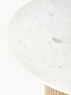 Mesa de comedor redonda con tablero de mármol Nelly, tamaños diferentes