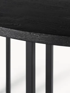 Mesa de comedor redonda de madera de mango Luca, tamaños diferentes