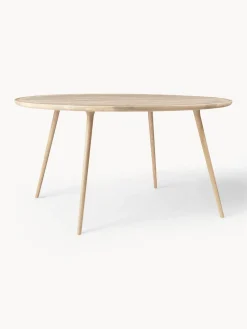 Mesa de comedor redonda de madera de roble Accent, tamaños diferentes