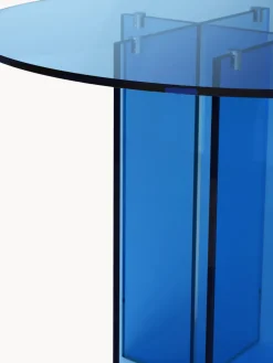 Mesa de comedor redonda de vidrio Anouk, tamaños diferentes