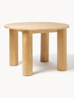 Mesa de comedor redonda de madera de roble Ohana, tamaños diferentes