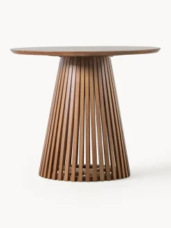 Mesa de comedor redonda de madera Brookland, Ø 90 cm