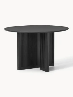 Mesa de comedor redonda de madera de roble Jolka, tamaños diferentes