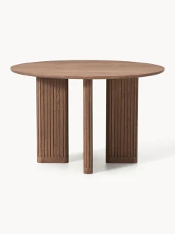 Mesa de comedor redonda de madera de roble Jolka, tamaños diferentes