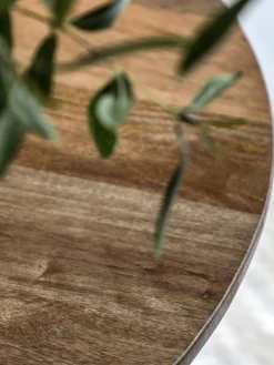 Mesa de comedor redonda de madera de mango Voss, Ø 110 cm