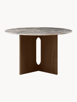 Mesa de comedor redonda de mármol Androgyne, Ø 120 cm
