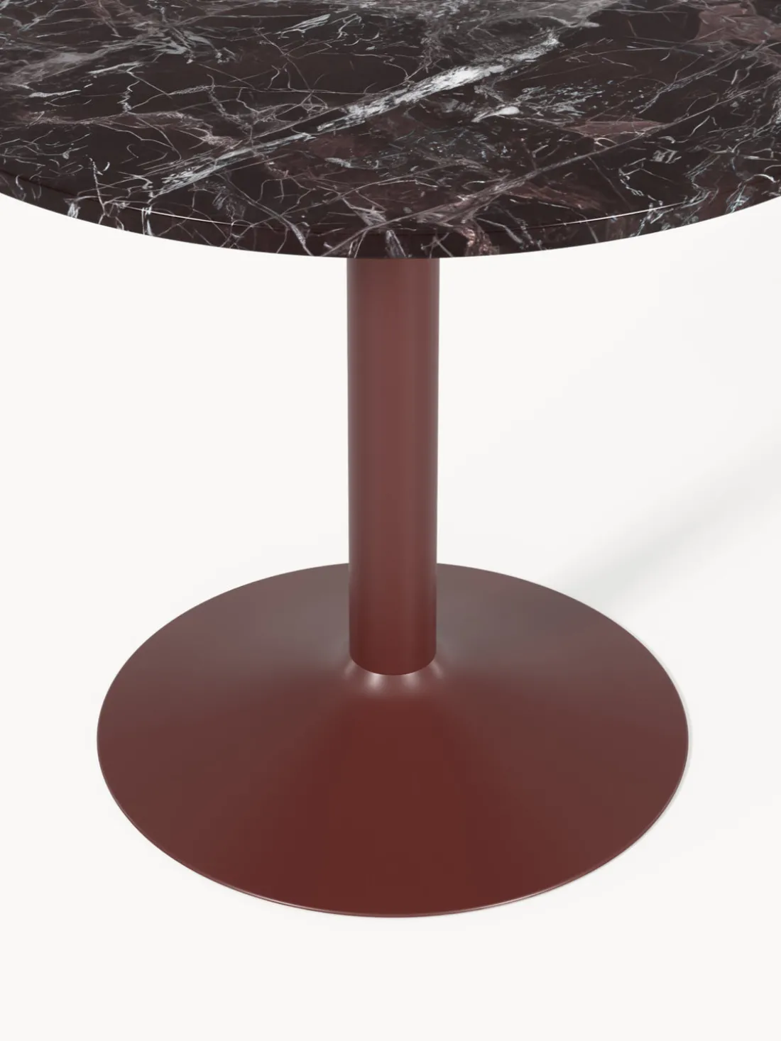 Mesa de comedor redonda de mármol Miley, tamaños diferentes