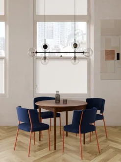 Mesa de comedor redonda extensible Paul, tamaños diferentes