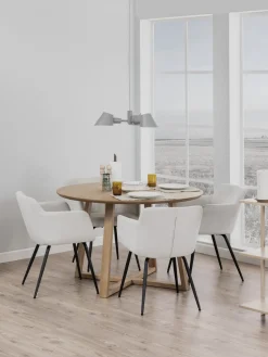 Mesa de comedor redonda Malika, Ø 120 cm