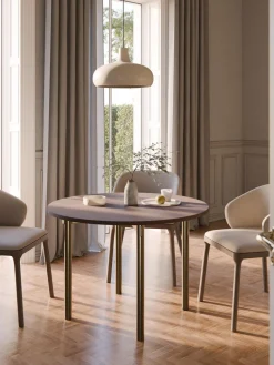 Mesa de comedor redonda Mavi, tamaños diferentes