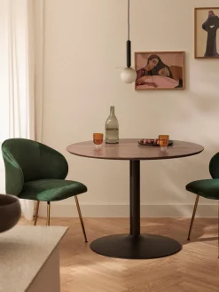 Mesa de comedor redonda Menorca, tamaños diferentes