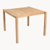 Mesa de jardín de madera de teca AH901, 100 x 99 cm