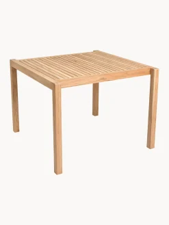Mesa de jardín de madera de teca AH901, 100 x 99 cm