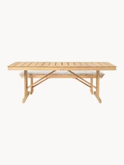 Mesa de jardín plegable de madera de teca BM1771, 195 x78 cm