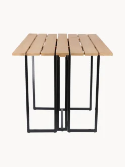 Mesa de jardín plegable de madera de teca Time, 100 x 69 cm