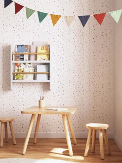 Mesa infantil de madera de caucho Dilcia