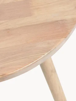 Mesa infantil redonda de madera de caucho Dilcia