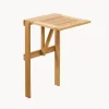 Mesa para exterior de madera de techa Balcony, plegable