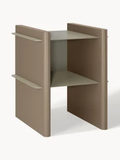 Mesilla de noche con elementos de metal Rami