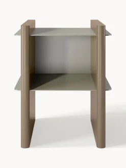 Mesilla de noche con elementos de metal Rami