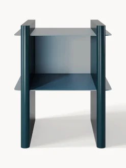 Mesilla de noche con elementos de metal Rami